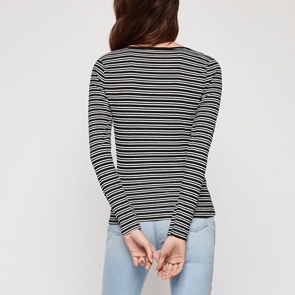 Daydreaming Striped Knit Top - Picture 2 of 5